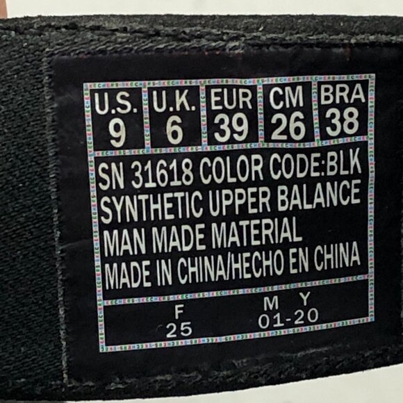 Skechers Women's Size 9 Vinyasa Black Silver Platform Rhinestone Sandals 31618 - Picture 14 of 14